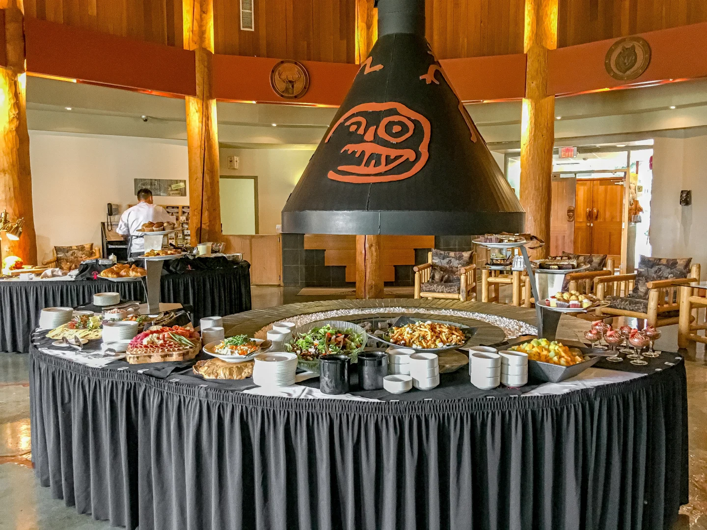 Quaaout Lodge, Shuswap, BC Breakfast buffet
